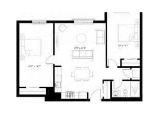 Rook P floor plan